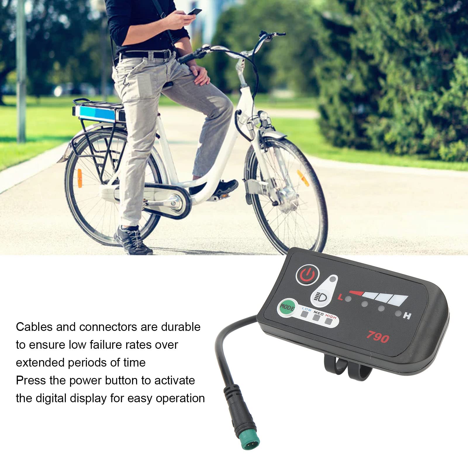 24V 36V 48V Electric bikes Led Display Control Panel , 790 Led Display For Electric bikes 810 Control Electric Bicycle(36V)