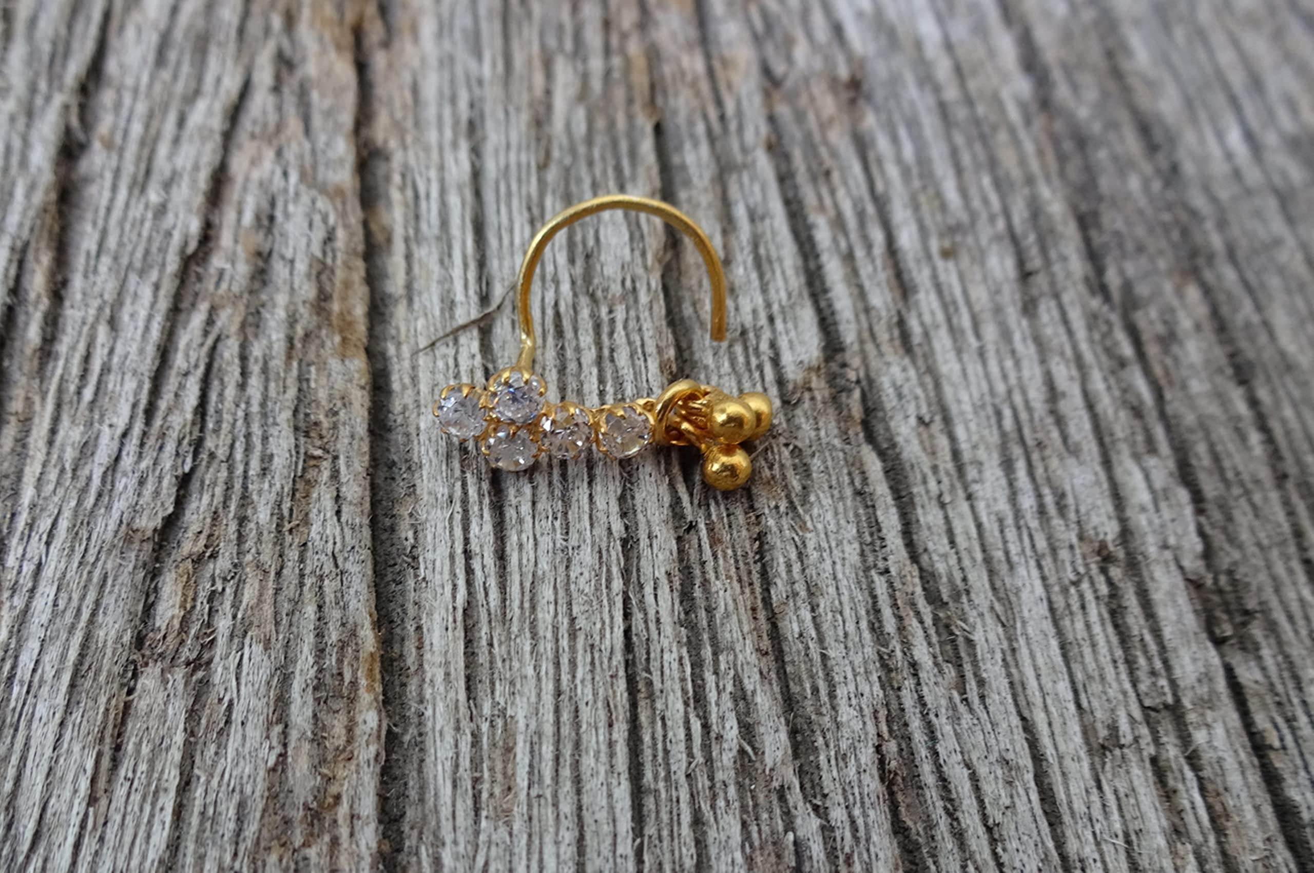 Bell Nose Stud Indian Nose Ring Flower Nose Stud Gold Plated Nose Stud Crock Screw Nose Stud Indian Nose Stud Gold Nose Piercing