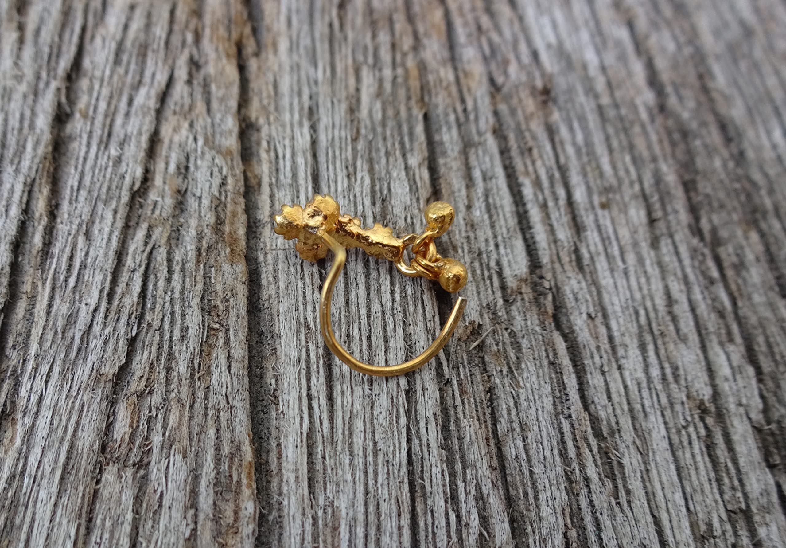 Bell Nose Stud Indian Nose Ring Flower Nose Stud Gold Plated Nose Stud Crock Screw Nose Stud Indian Nose Stud Gold Nose Piercing