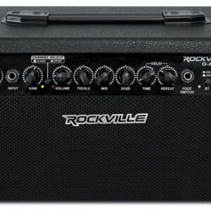 Rockville G-AMP 30 Watt Guitar Combo Amplifier Amp w/Bluetooth+Footswitch+Mic