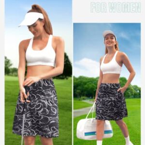 Kimmery Skorts Skirts for Women with Pockets Womens Golf Skirts for Women High Waisted Summer Flowy Skirts for Women Floral L