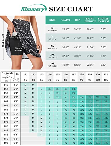 Kimmery Skorts Skirts for Women with Pockets Womens Golf Skirts for Women High Waisted Summer Flowy Skirts for Women Floral L