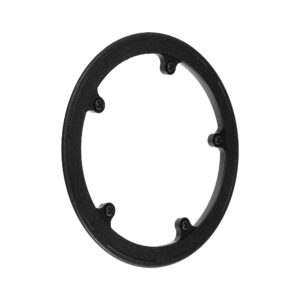 X AUTOHAUX 2pcs 44 Teeth 8.5cm 5 Holes Bicycle Bike Crankset Chain Wheel Cover Protector Chain Wheel Protective Cover Black