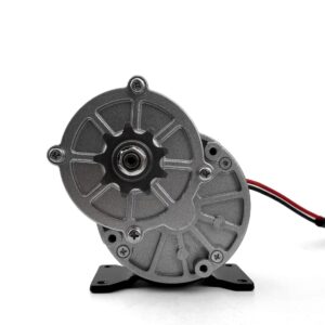 L-faster 12V250W Electric Motor with Gear 9Tooth Sprocket Gearbox MY1016Z2 Model for Electric Scooter Wheelchair Bike（with feet）