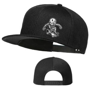 skull hat skeleton hand skateboard snapback hats for men flat bill hats for boy adjustable baseball cap for teens youth hip hop outdoor sports