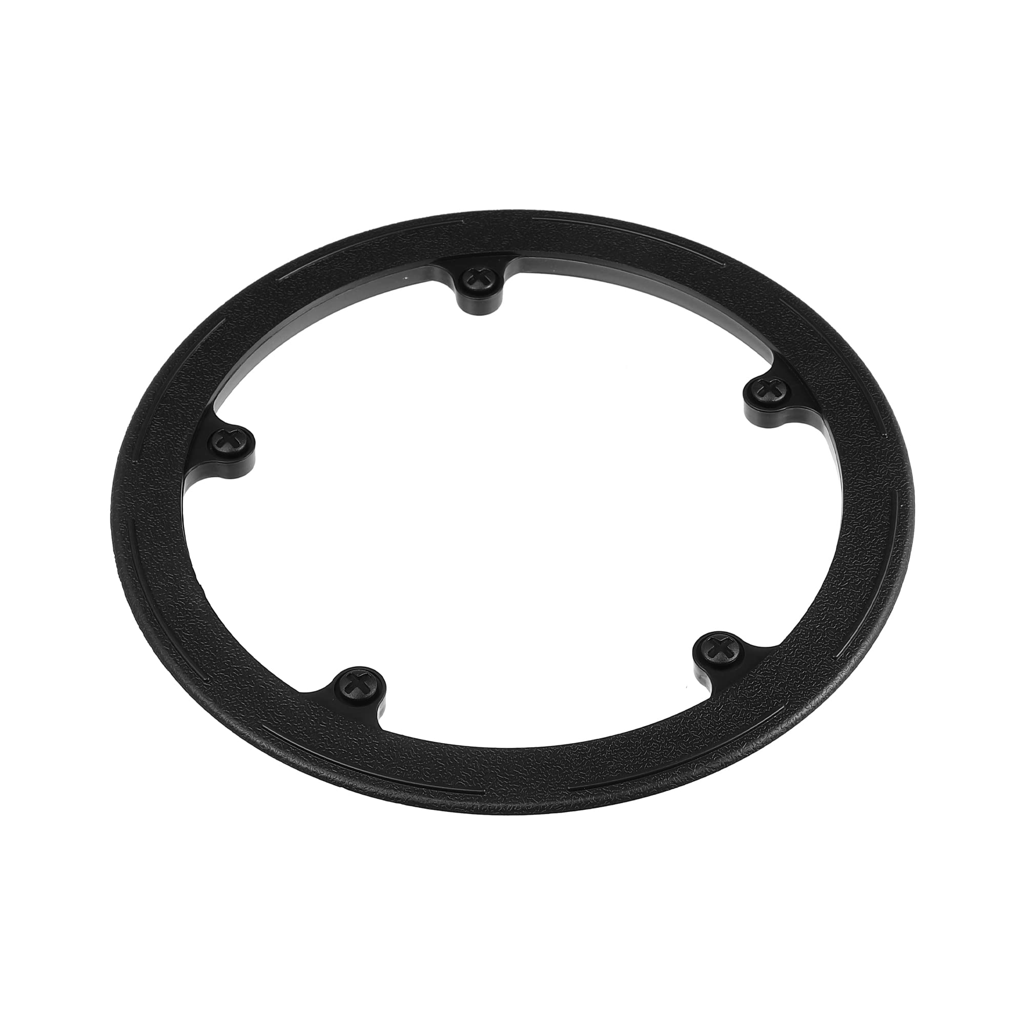 X AUTOHAUX 2pcs 44 Teeth 8.5cm 5 Holes Bicycle Bike Crankset Chain Wheel Cover Protector Chain Wheel Protective Cover Black