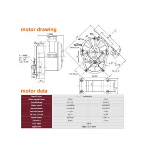 L-faster 12V250W Electric Motor with Gear 9Tooth Sprocket Gearbox MY1016Z2 Model for Electric Scooter Wheelchair Bike（with feet）