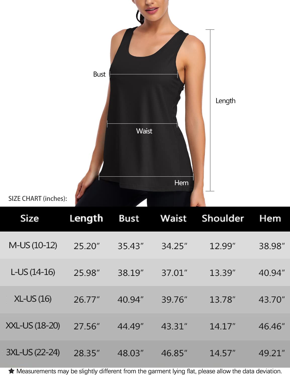 Kimmery Racerback Tank Tops for Women Loose Fit Athletic Workout Yoga Sports Running Hiking Tanktops Summer Moisture Wicking Sleeveless Shirts White XL