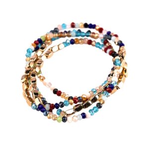 olivia welles radiant beaded bracelets - stackable stretch bracelet for women - exquisite craftsmanship for every fashion moment or event