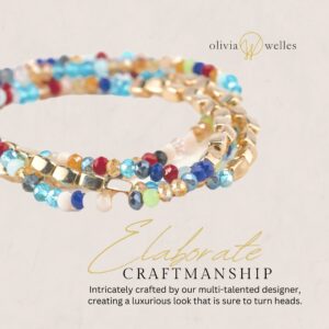 Olivia Welles Radiant Beaded Bracelets - Stackable Stretch Bracelet for Women - Exquisite Craftsmanship for Every Fashion Moment or Event