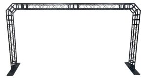 black truss arch kit 17.1 ft wide 9 ft high mobile portable dj lighting system