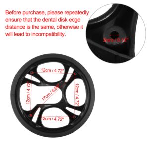 X AUTOHAUX 2pcs 48 Teeth 12cm 4 Holes Bicycle Bike Crankset Chain Wheel Cover Protection Chain Wheel Protective Cover Black