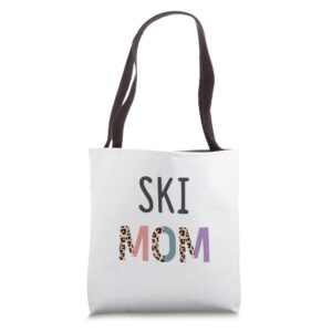 ski mom - skier women gift funny ski mom tote bag