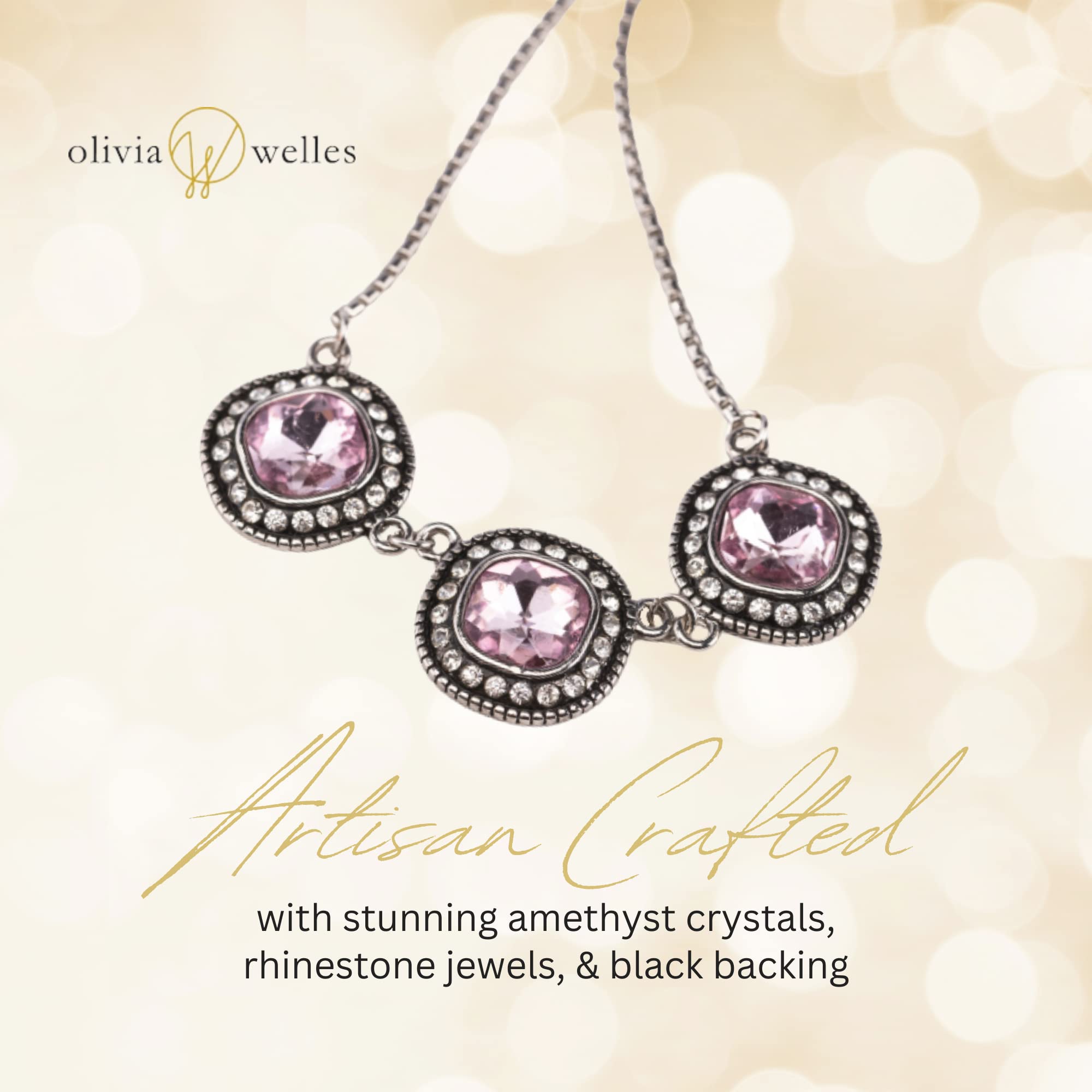 Olivia Welles Necklaces for Women - Radiant Collar Design - Dazzling Crystal Jewels, Exquisite Craftsmanship for Every Occasion or Event