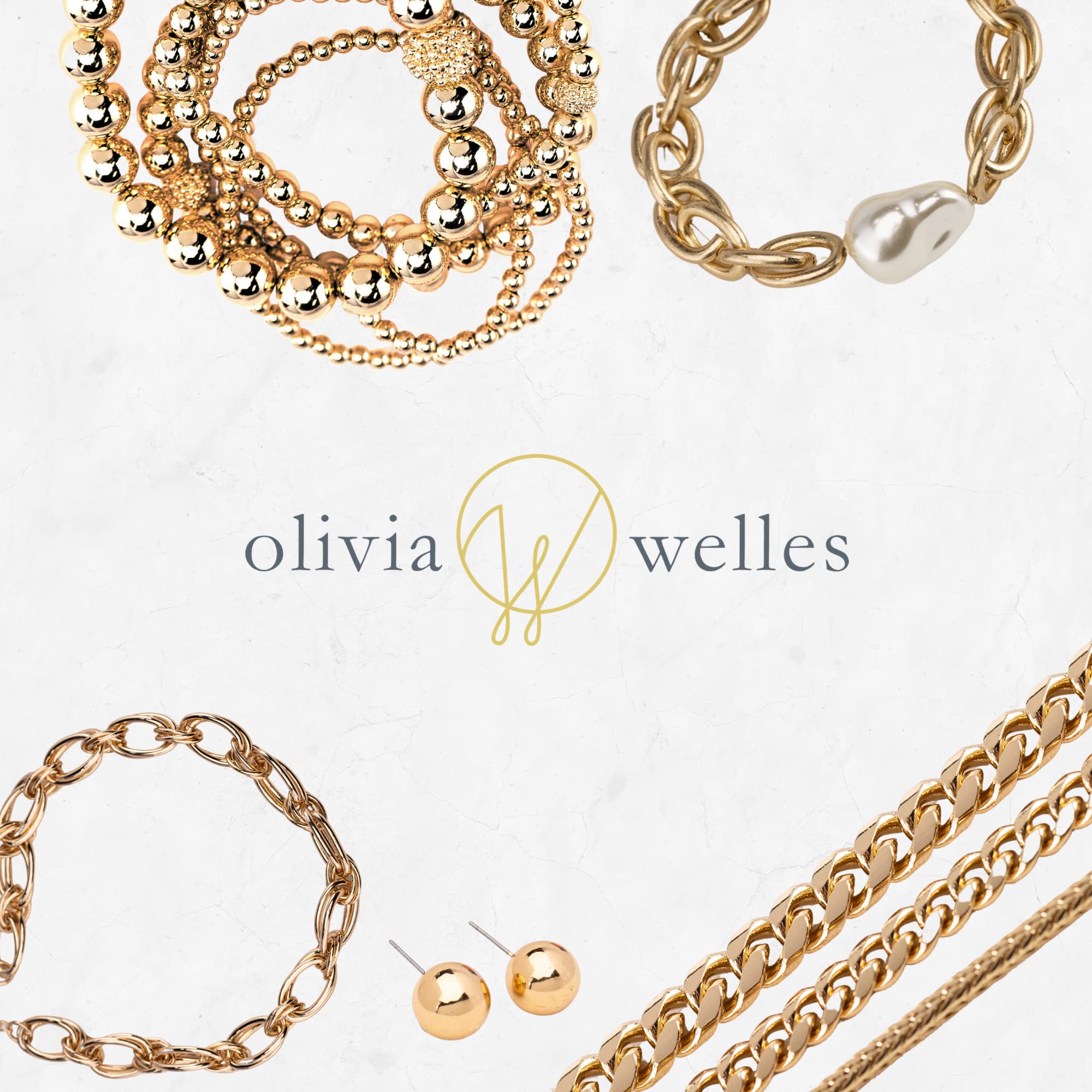 Olivia Welles Dangling Earrings for Women - Lustrous Rhinestone Chandelier Earrings for Every Occasion or Event