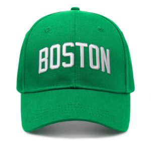 Boston Hat for Men Unisex Trucker Hats Dad Hat Adjustable Snapback Golf Hat Women Baseball Cap Green