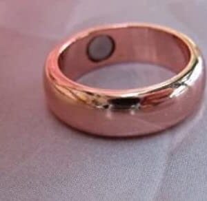 Solid Copper Magnetic Band Ring #CMR27-6 mm - 3 magnets on the inside of ring - 1/4" Wide. Available in Sizes 5 thru 17. (14)