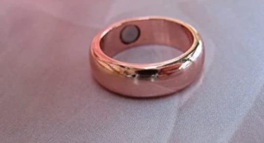 Solid Copper Magnetic Band Ring #CMR27-6 mm - 3 magnets on the inside of ring - 1/4" Wide. Available in Sizes 5 thru 17. (14)