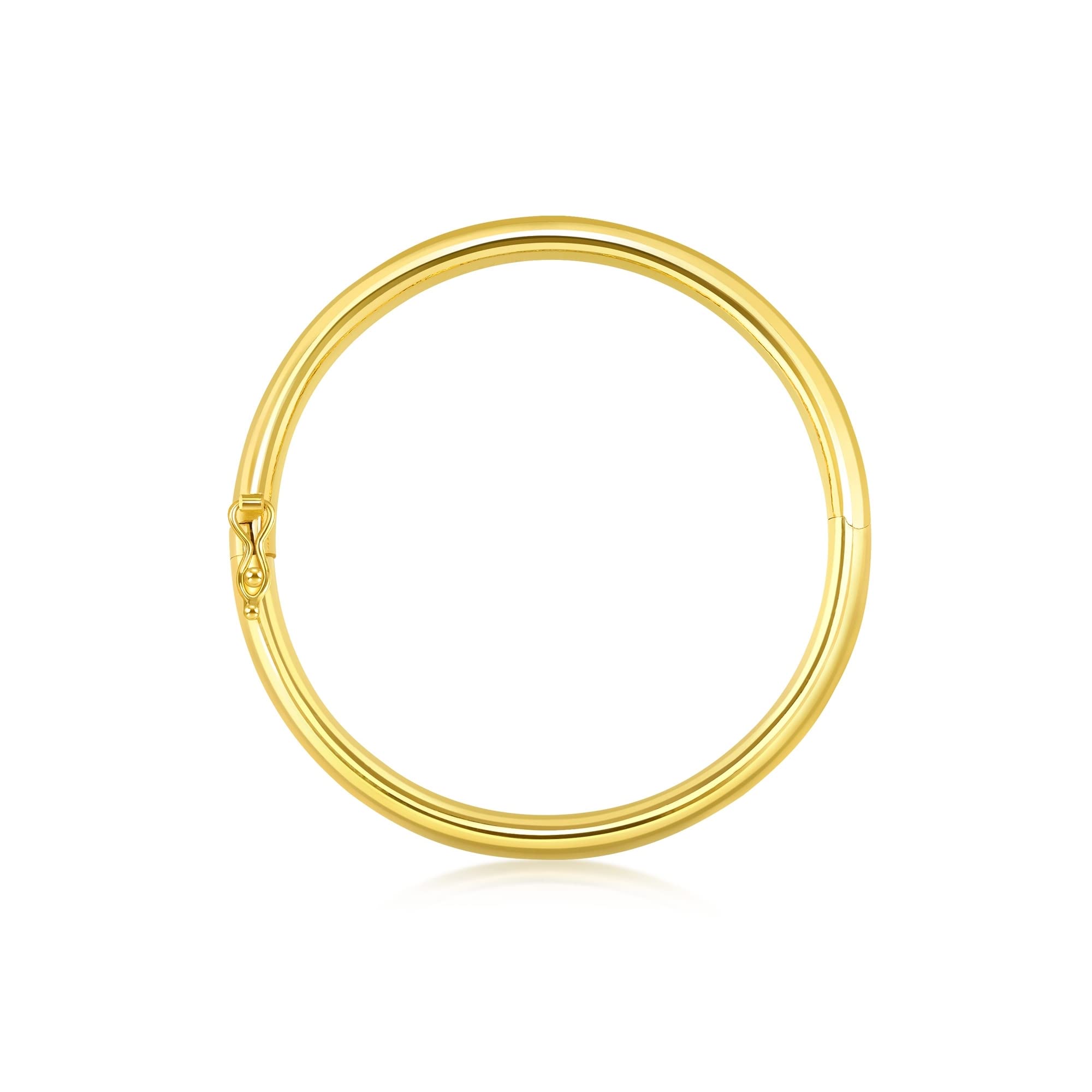 CHOW SANG SANG 999.9 24K Solid Gold Price-by-Weight Gold Polish-Finished, Loop Bangle for Women 09526K