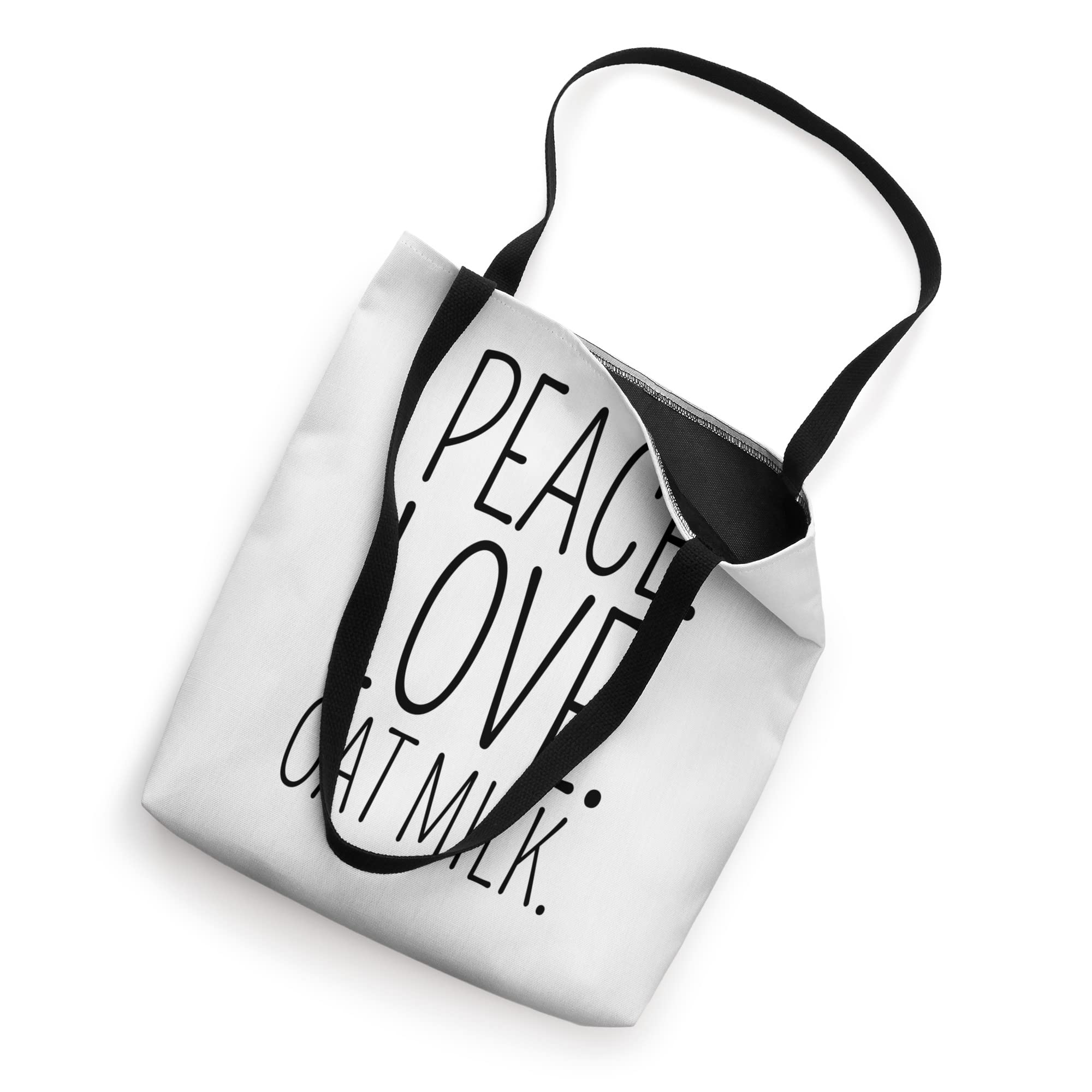 Peace Love Oat Milk Tote Bag