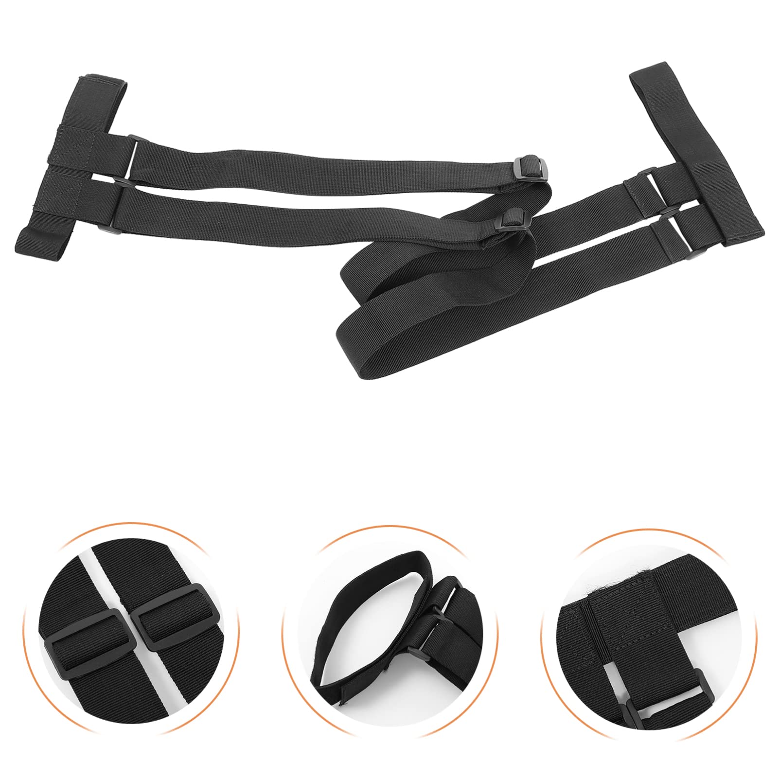 BESPORTBLE 2 Pcs Snowboard Shoulder Strap Snowboard Boot Carrier Strap Portable Ski Board Harness Ski Leash Skijoring Harness Adjustable Belt Portable Snowboard Harness Boots Outdoor Nylon