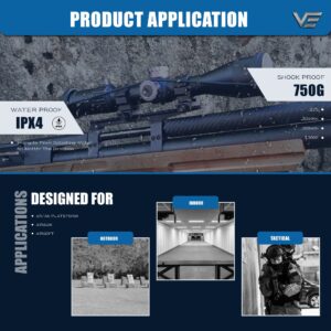 Vector Optics Marksman 6-24x50 FFP 1/10 MIL 30mm Monotube Riflescope 85-87% Light Transmission Edge-to-Edge Image Etched Glass VPA-MF Reticle for Hunting Shooting