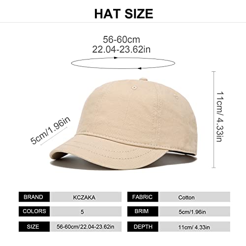 Short Brim Baseball Cap for Women and Men Outdoor Sports Cotton Snapack Caps Adjustable Dad Hats Umpire Sun Hats BP064 Khaki