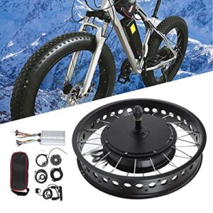 20" Rear Wheel Electric Hub Motor Kit, 20inch 72V 3000W Electric Bike Controller S900 Panel Rear Drive Hub Thumb Throttle Kit for Electric Bike Conversion