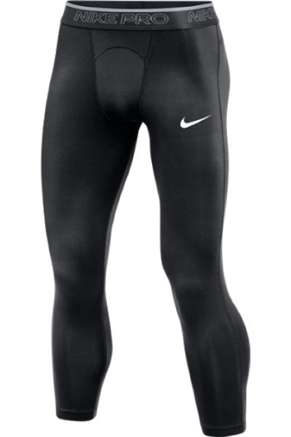 Nike Mens Pro 3/4 Length Training Tight (Black, Small)