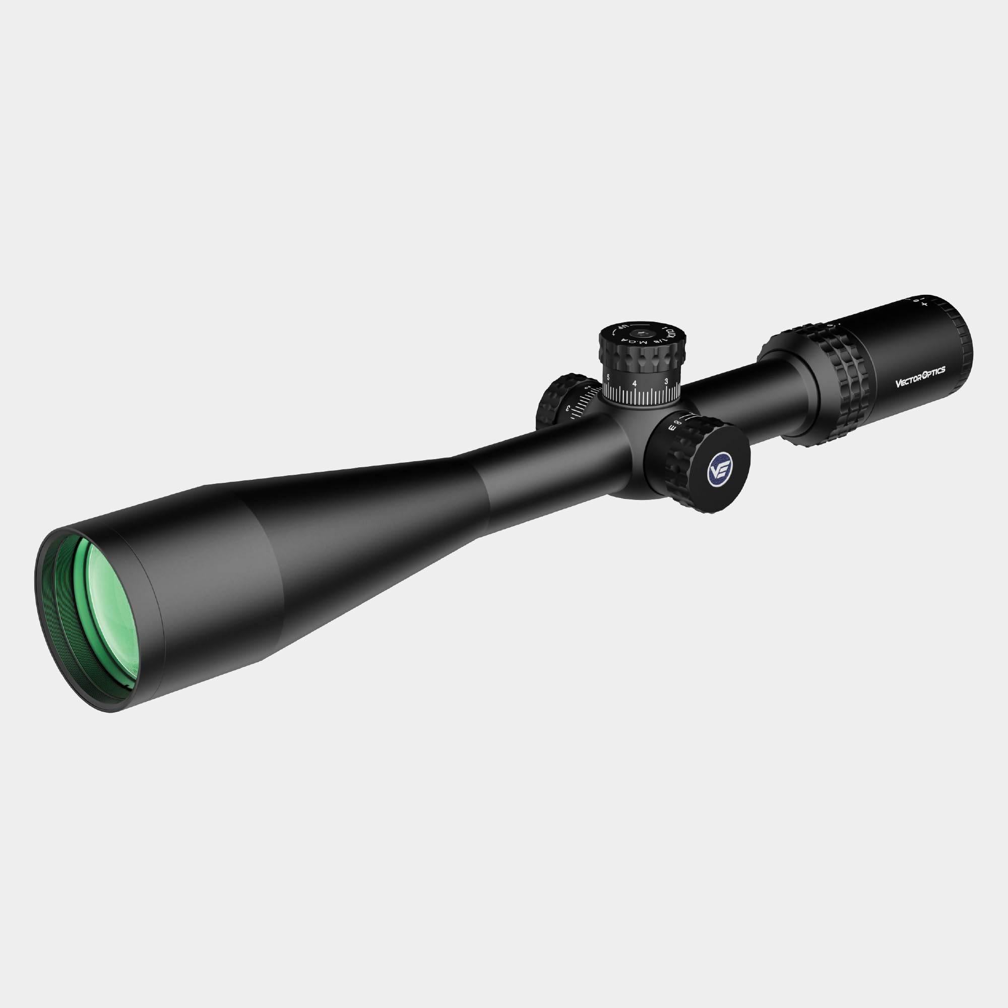 Vector Optics Sentinel X 10-40x50 SFP Center Dot 1/8MOA Rifle Scope Designed for 25 Meters Benchrest Target Shooting, Side Focus Min at 10 M, Turret Lock System.