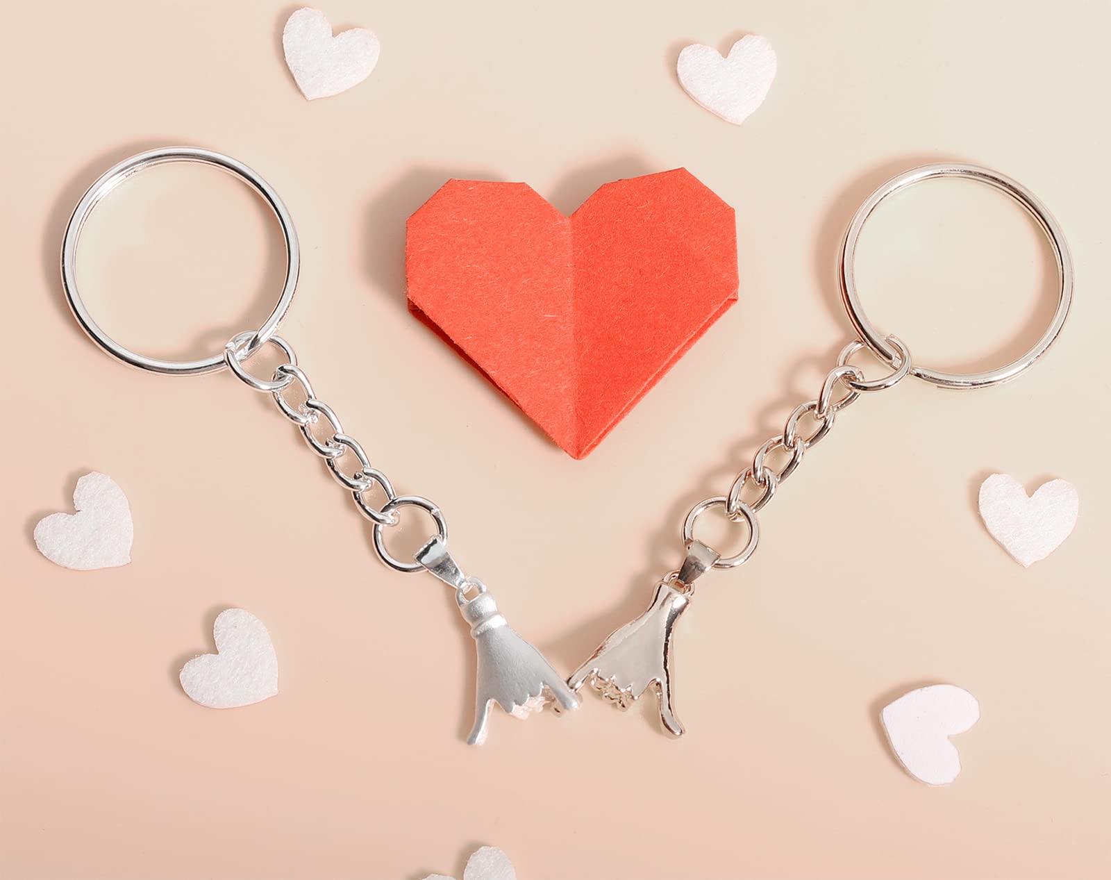 Keychain for Boyfriend Girlfriend Couples Keychain Gifts 2 Pcs Pinky Promise Keychains Matching Couples Stuff Boyfriend Valentine Anniversary Birthday Gifts from Girlfriend Best Friend Keychains (GS)