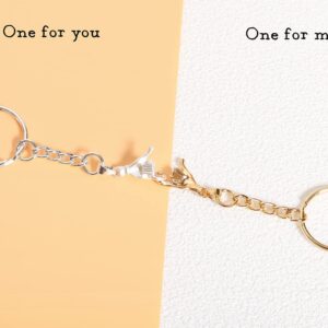 Keychain for Boyfriend Girlfriend Couples Keychain Gifts 2 Pcs Pinky Promise Keychains Matching Couples Stuff Boyfriend Valentine Anniversary Birthday Gifts from Girlfriend Best Friend Keychains (GS)