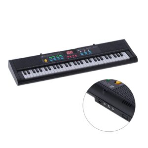 61 Keys Keyboard Piano, Electric Keyboard Piano Instrument Digital Music Piano Keyboard with Speaker and Microphone Musical Standard Keyboard Piano Kit for Beginners, Kids (MQ6186)