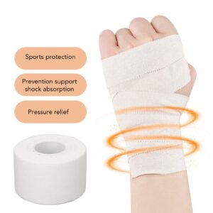 Yosoo Tape Athletic Sports, Sports Cotton Breathable Shock Absorption Wrap for Weightlifting Rock Climbing Supplies Braces Splints Slings First Aid Injury Bandage Cohesive