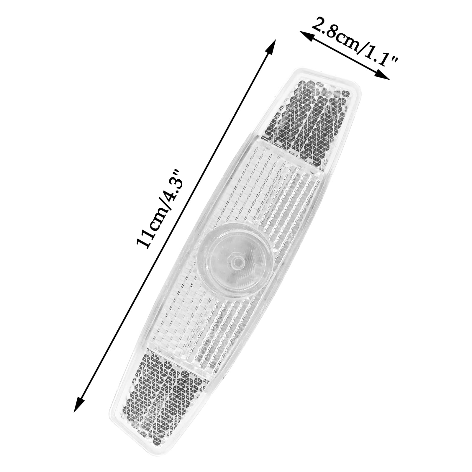 Coufce Bicycle Night Safety Warning, Bicycle Reflectors, Road Spoke Lights, Bicycle Wheel Rim Reflective, Bicycle Accessories(White)