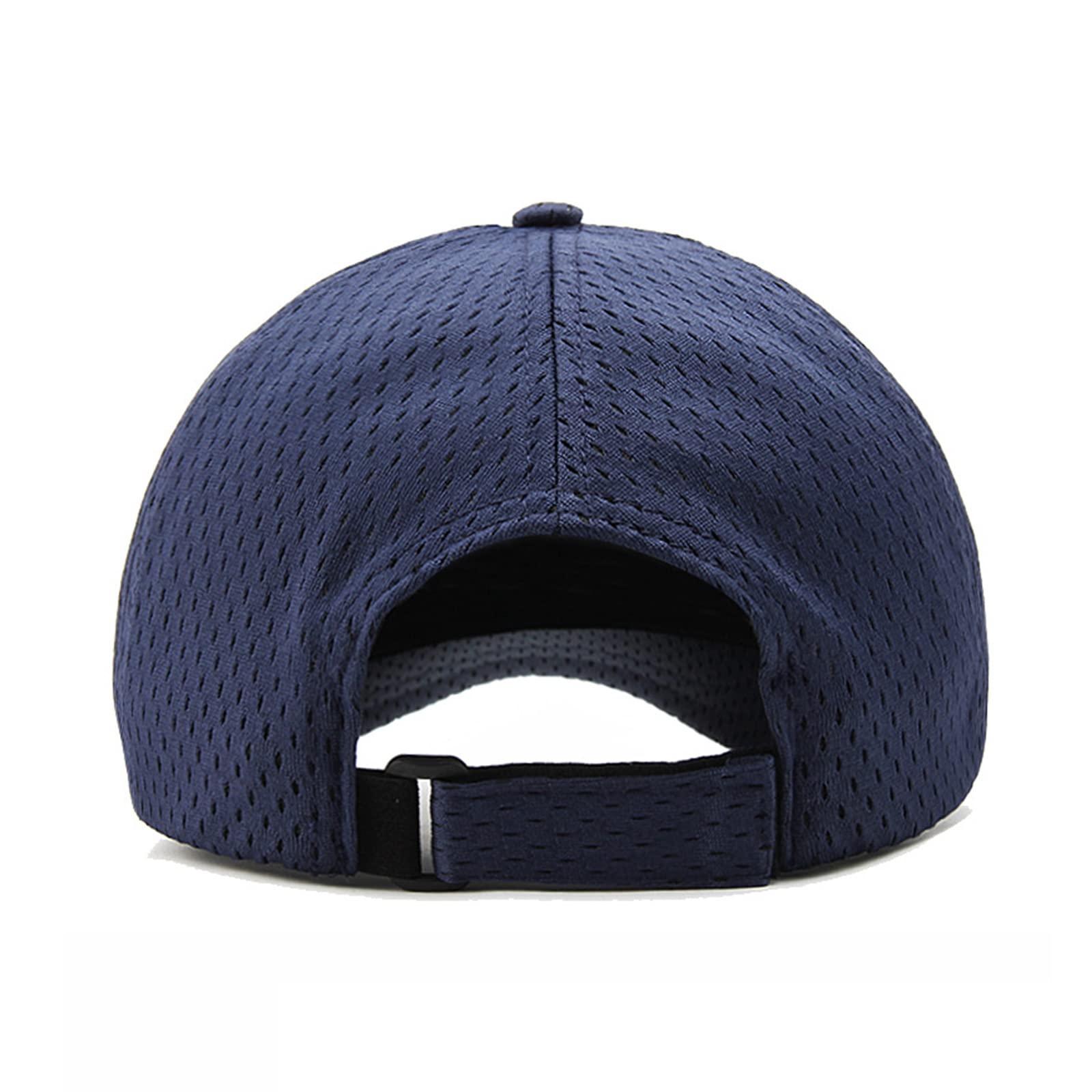 Men's Short Brim Baseball Cap Summer Thin Breathable Sports Snapback Caps for Women Adjustable Unisex Sun Hats Q0987 Navy