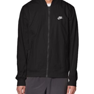 Nike Sportswear Sport Essentials Men's Woven Unlined Bomber Jacket (as1, alpha, m, regular, regular, Black/White)