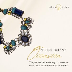 Olivia Welles Necklaces for Women - Radiant Collar Design - Dazzling Crystal Jewels, Exquisite Craftsmanship for Every Occasion or Event