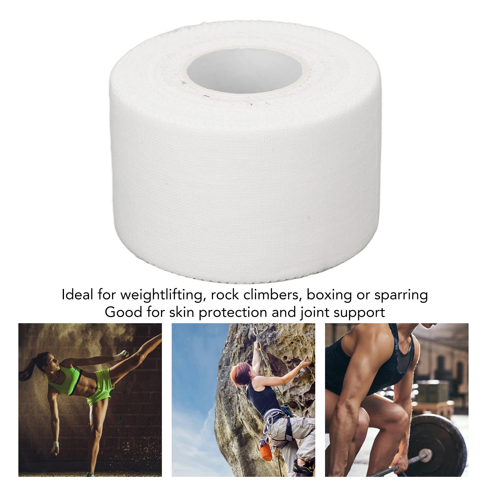 Yosoo Tape Athletic Sports, Sports Cotton Breathable Shock Absorption Wrap for Weightlifting Rock Climbing Supplies Braces Splints Slings First Aid Injury Bandage Cohesive