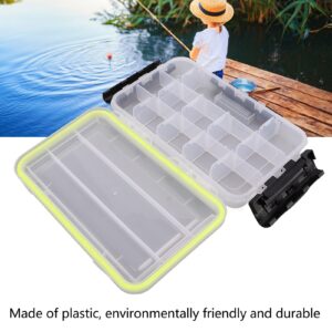 Leapiture Fishing Tool Box Transparent Plastic Storage Box with Removable Divider Fishing Tackle Hook Protector for Outdoor Leisure Sports