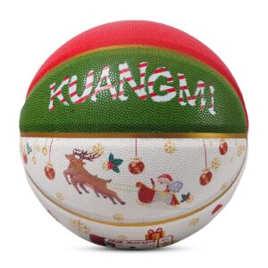 Kuangmi 2024 New Year Basketball, Official Size 7 29.5", Ideal Gift for Men, Women, Girls, Boys, Youth, Teenager(Lucky)