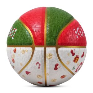 Kuangmi 2024 New Year Basketball, Official Size 7 29.5", Ideal Gift for Men, Women, Girls, Boys, Youth, Teenager(Lucky)