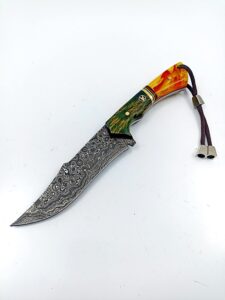 göcen full tang blade damascus hunting knife, survival knife, tactical fixed blade, camping knife, knives men, bushcraft knife, collectors knife