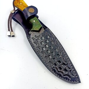 göcen Full Tang Blade Damascus Hunting Knife, Survival Knife, Tactical Fixed Blade, Camping Knife, Knives Men, Bushcraft Knife, Collectors Knife