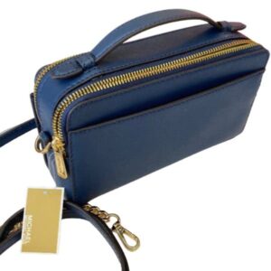 Michael Kors Medium Double Zip Phone Crossbody (Navy)