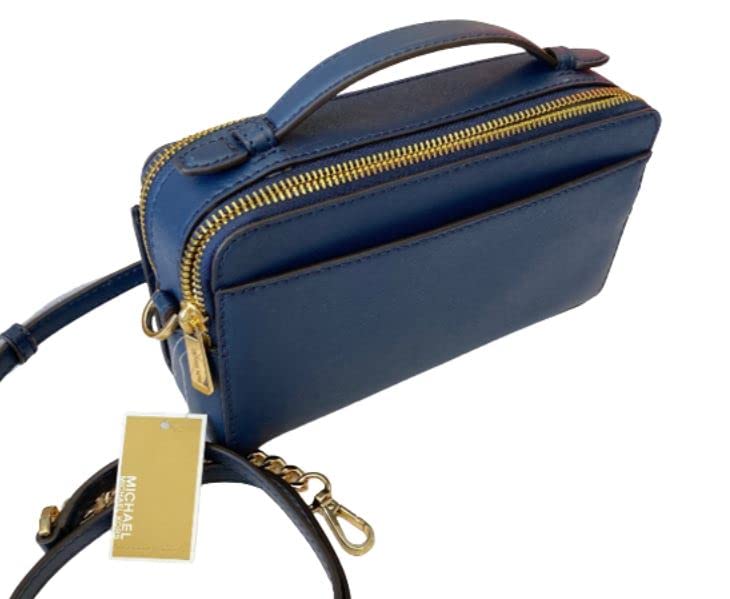 Michael Kors Medium Double Zip Phone Crossbody (Navy)