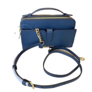 Michael Kors Medium Double Zip Phone Crossbody (Navy)