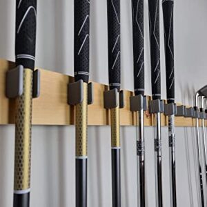 [JINTECH] Golf Club Organize Holder, Wall Display, Wall Hanger, Rack, Mount [15 Holder Set] (Head up - 10mm - 15set)