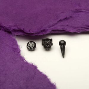 SalesOne LLC Marvel Black Panther Wakanda Forever Stud Earring 3-Pack