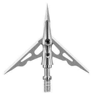 keaup 100 grain mechanical broadhead 6 pack, 2 blade broadhead, hunting broadhead, 2" cutting archery broadhead reusable for compound bow hunting (100 grain)